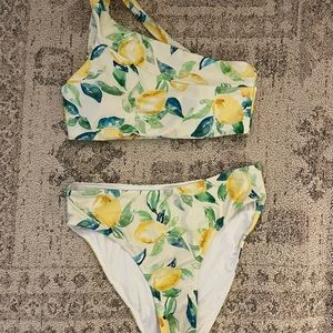 Summersalt Sidestroke Bikini in sold out lemon print!